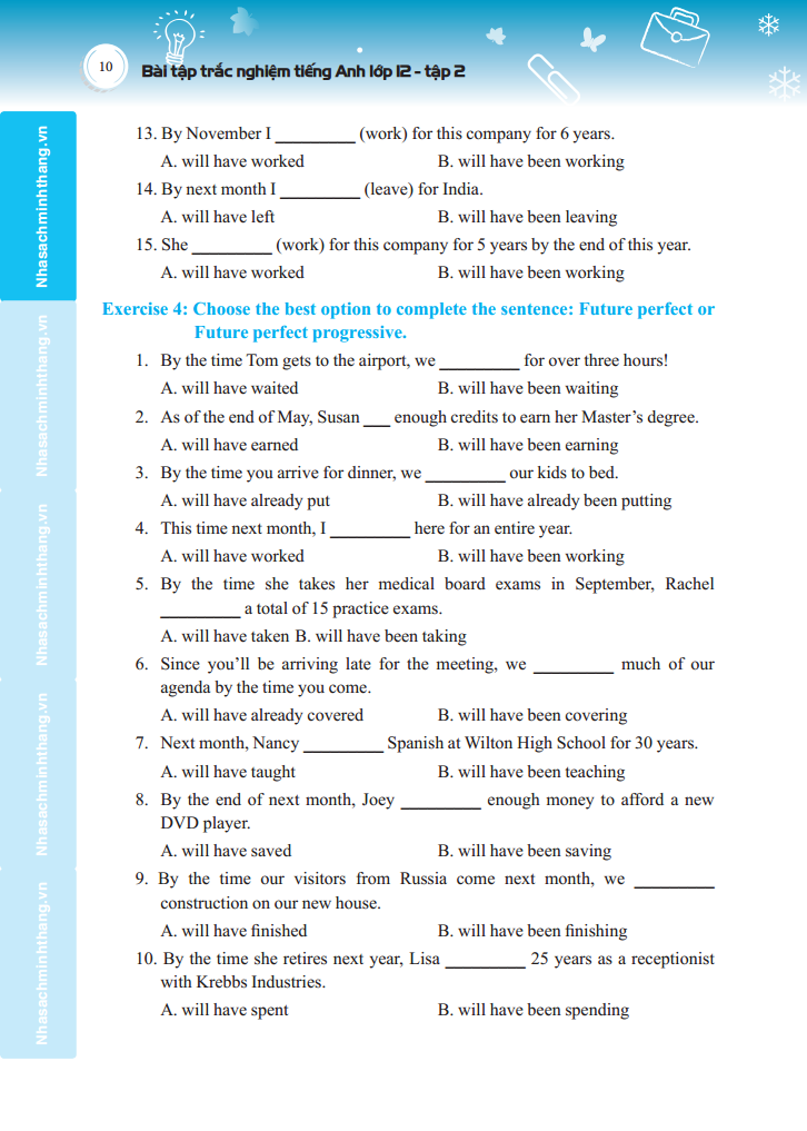 bộ bài tập trắc nghiệm tiếng anh lớp 12 tập 2- có đáp án