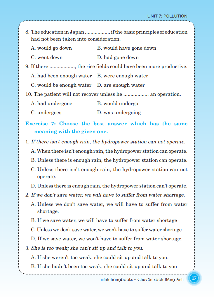 bộ bài tập trắc nghiệm tiếng anh lớp 8 - tập 2 (có đáp án)