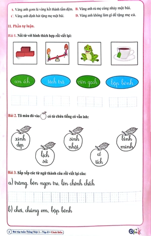bộ bài tập tuần tiếng việt 1 - tập 2 (cánh diều) (2022)