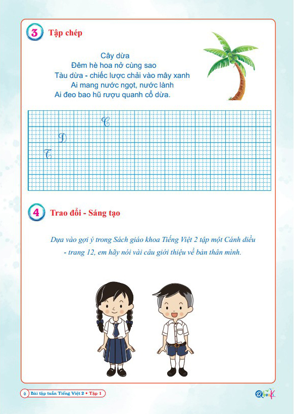 Bo
						
										
										Bai Tap Tuan Tieng Viet 2 - Tap 1 (Bien Soan Theo Chuong Trinh SGK Canh Dieu)