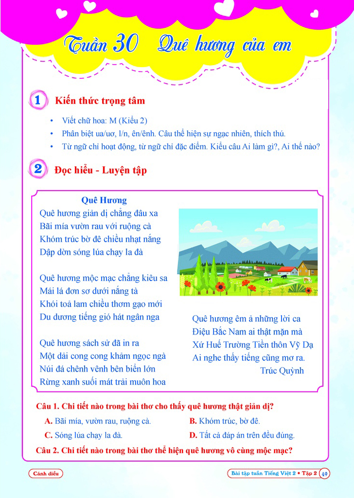 Bo
						
										
										Bai Tap Tuan Tieng Viet 2 - Tap 2 (Canh Dieu)