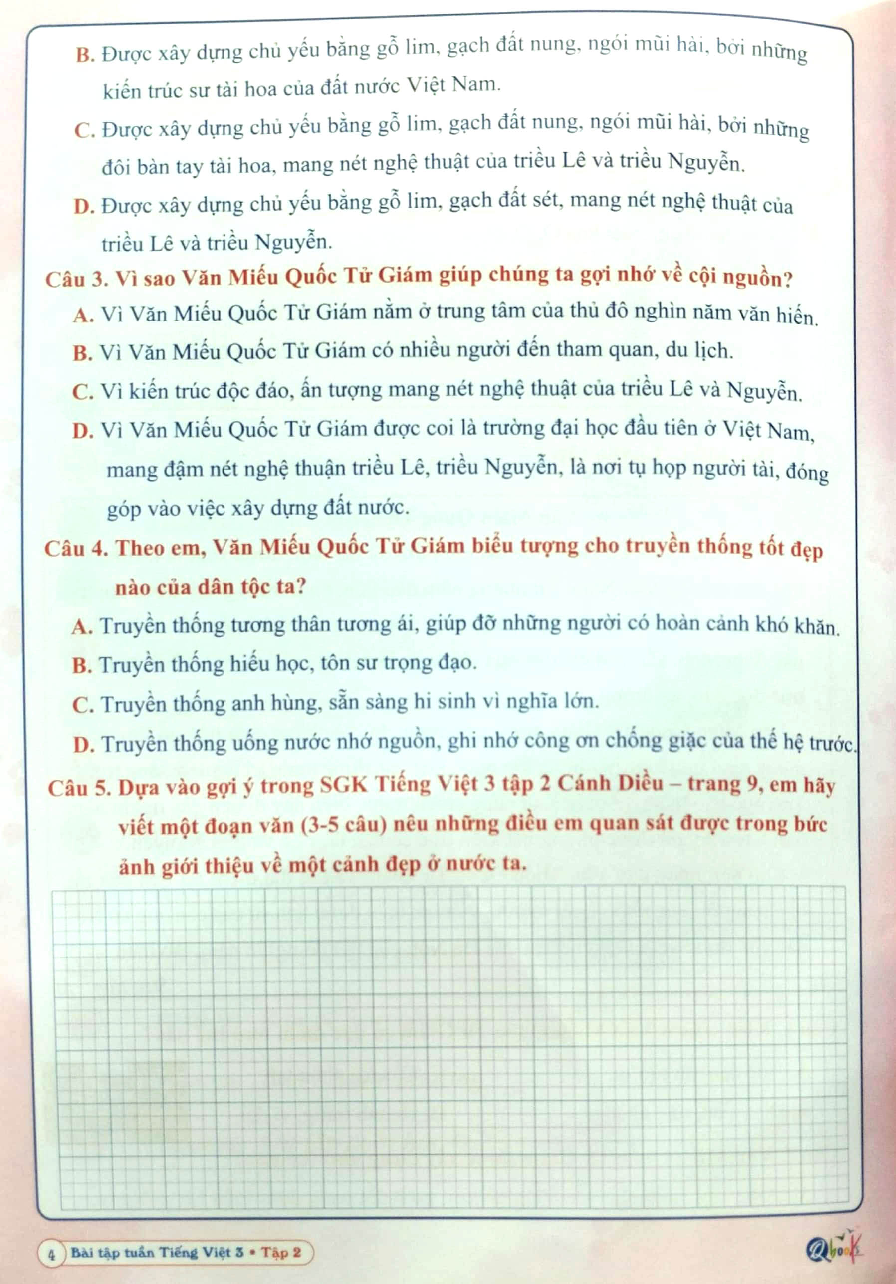 bộ bài tập tuần tiếng việt 3 - tập 2 (cánh diều) (2022)