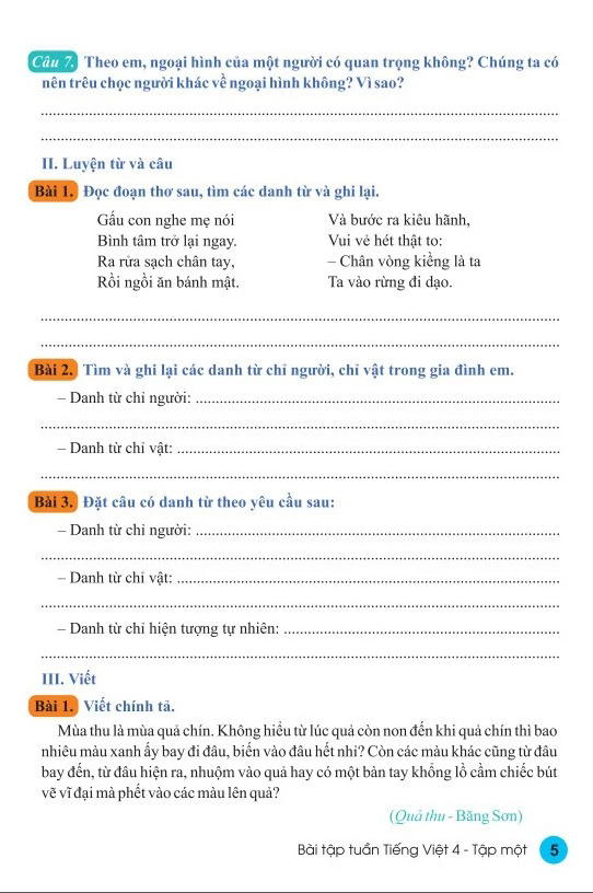 Bo
						
										
										Bai Tap Tuan Tieng Viet 4 - Tap 1 (Ket Noi)