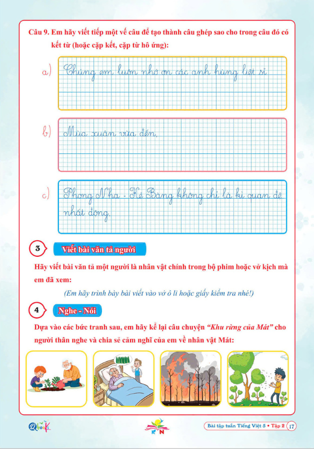 Bo
						
										
										Bai Tap Tuan Tieng Viet 5 - Tap 2 (Ket Noi)