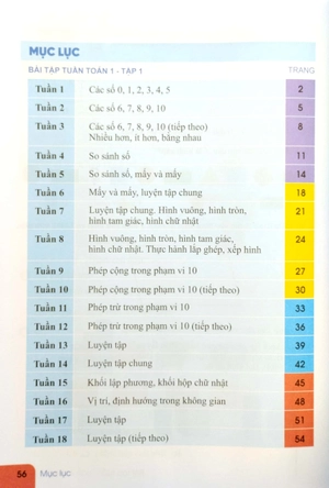 bộ bài tập tuần toán 1 - tập 1 (bộ sách kết nối tri thức với cuộc sống)