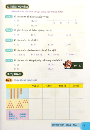 bộ bài tập tuần toán 2 - tập 1 (bộ sách cánh diều)