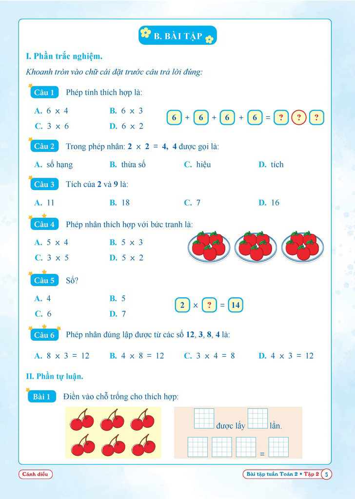 Bo
						
										
										Bai Tap Tuan Toan 2 - Tap 2 (Canh Dieu)