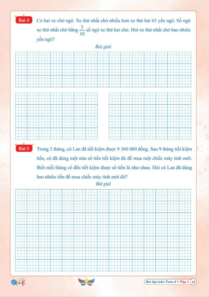 Bộ
						
										
										Bài Tập Tuần Toán 5 - Tập 1 (Cánh Diều)