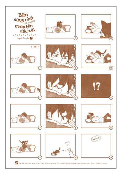 bộ bạn cùng nhà thi thoảng trèo lên đầu tôi - tập 1 - bản đặc biệt - tặng kèm plastic card mèo nổ + extra paper + clear file