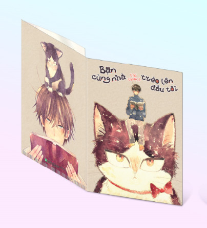 bộ bạn cùng nhà thi thoảng trèo lên đầu tôi - tập 1 - bản đặc biệt - tặng kèm plastic card mèo nổ + extra paper + clear file
