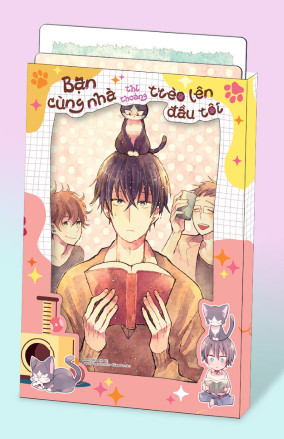 bộ bạn cùng nhà thi thoảng trèo lên đầu tôi - tập 5 - bản đặc biệt - tặng kèm card ppvc mèo nổ + extra paper + set 5 card ivory + khung ảnh đựng card