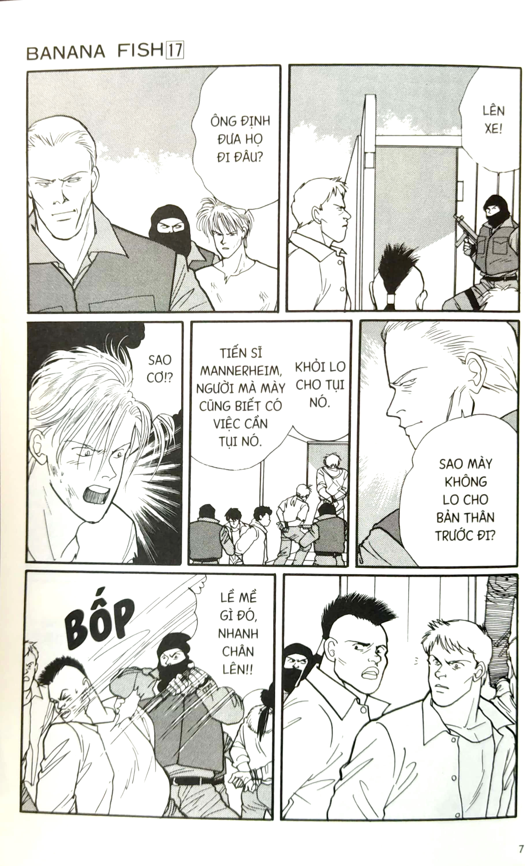 bộ banana fish - tập 17 - tặng kèm postcard giấy