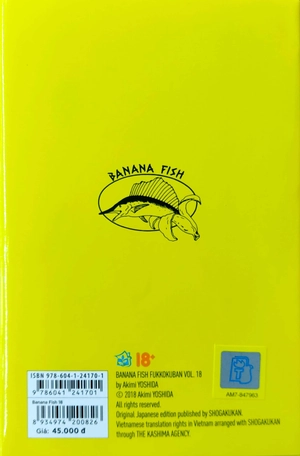 bộ banana fish - tập 18 - tặng kèm postcard giấy
