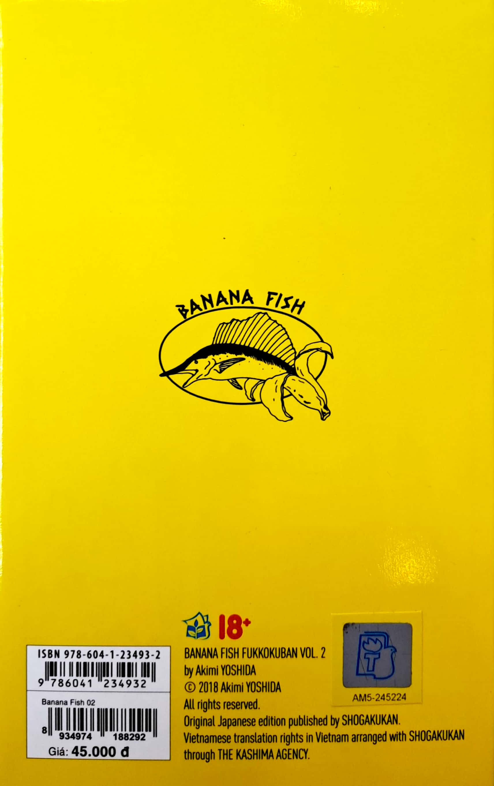 bộ banana fish - tập 2 - tặng kèm postcard giấy