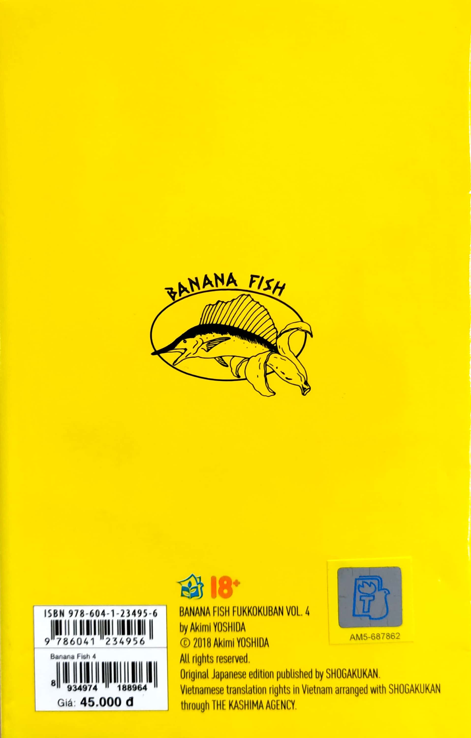 bộ banana fish - tập 4 - tặng kèm postcard giấy