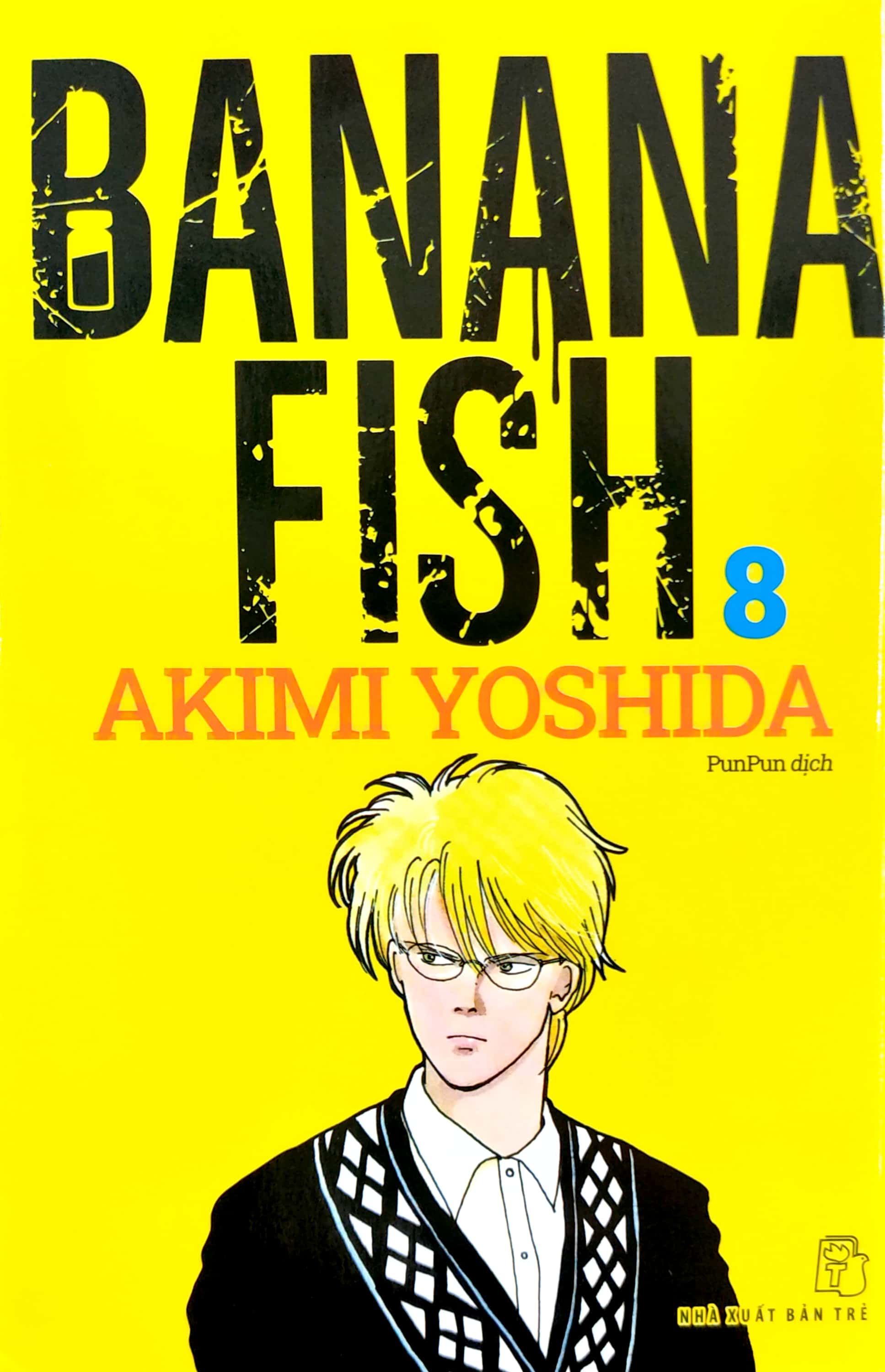 bộ banana fish - tập 8 - tặng kèm postcard giấy