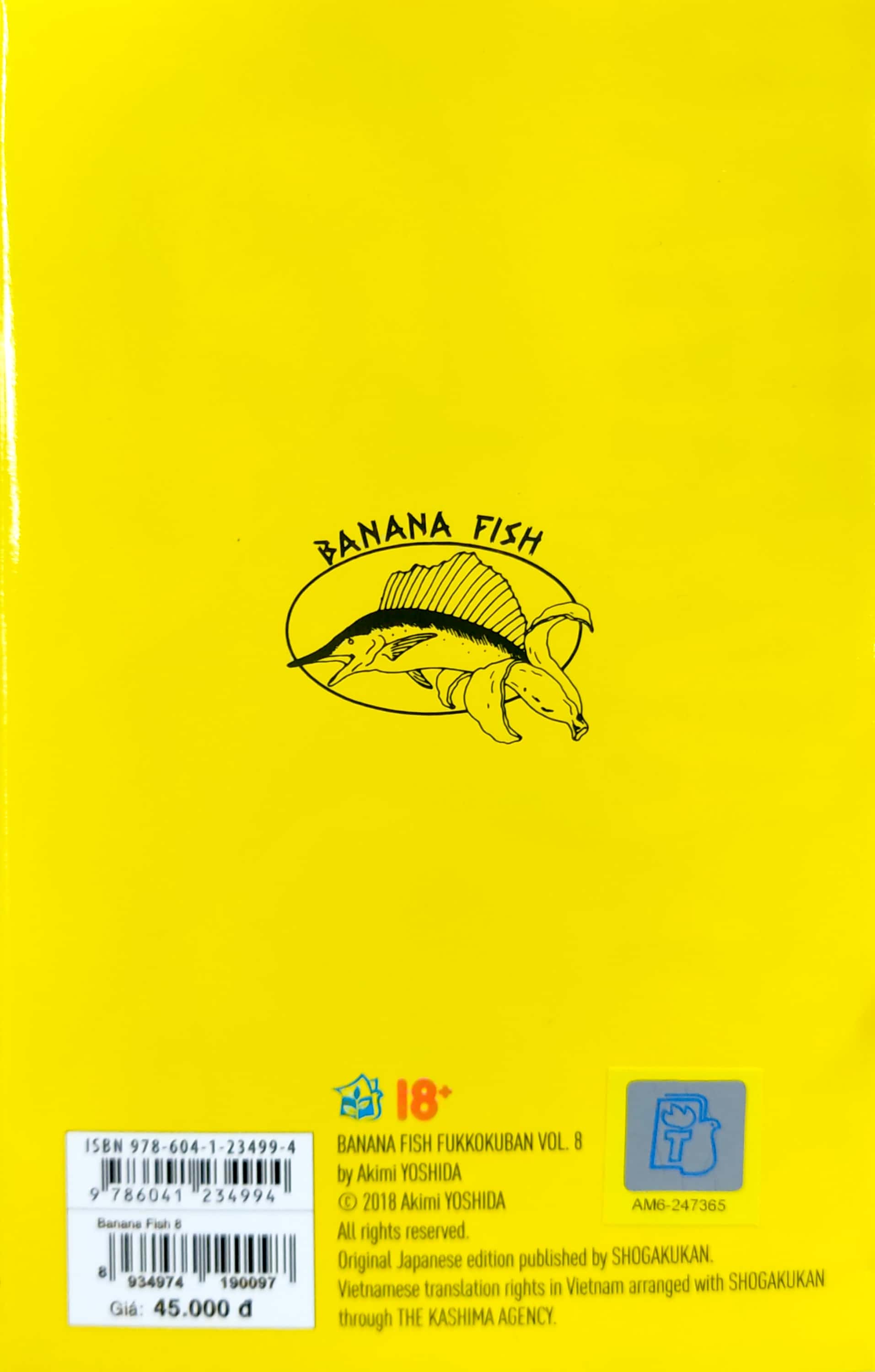 bộ banana fish - tập 8 - tặng kèm postcard giấy