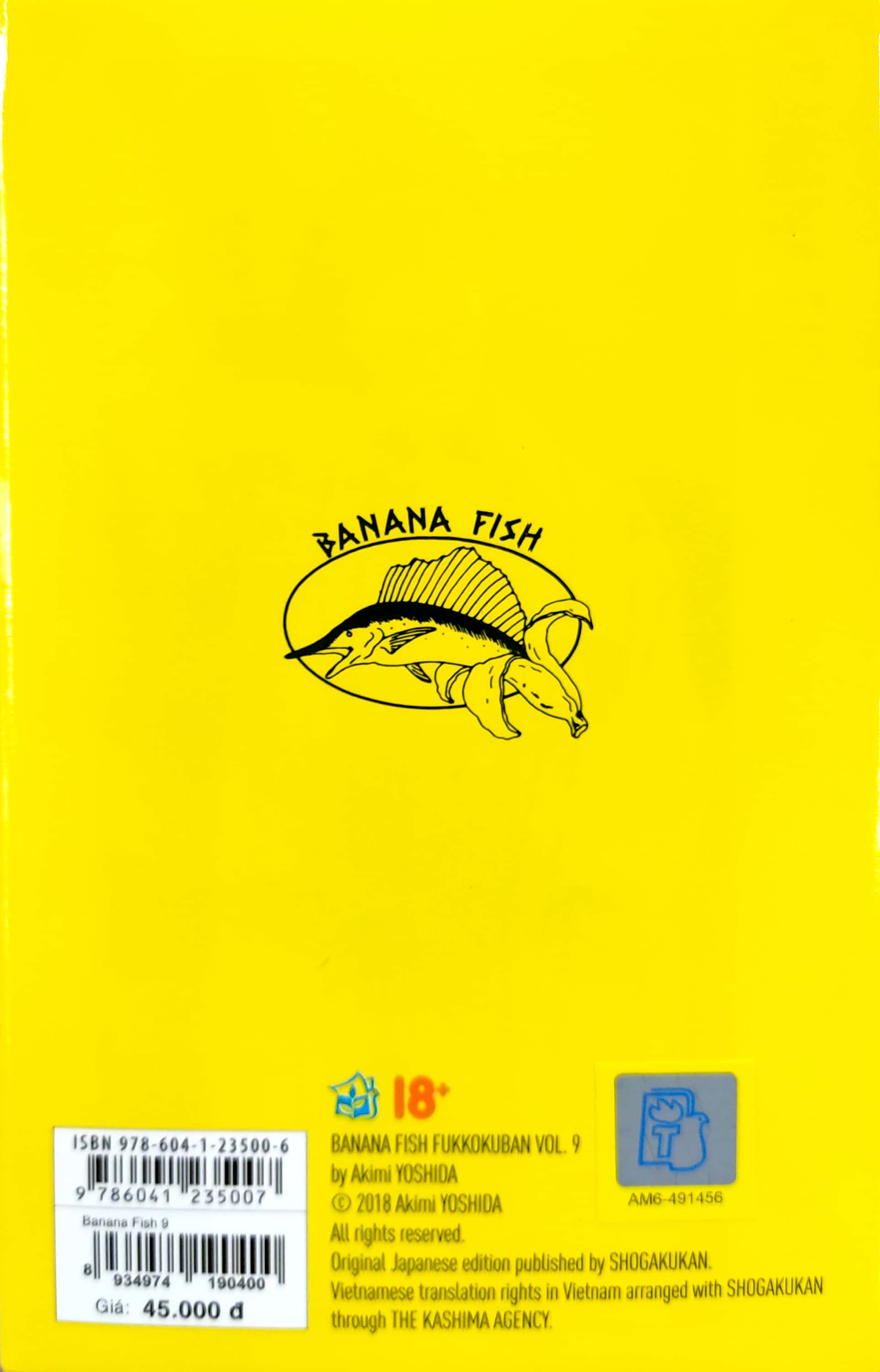 bộ banana fish - tập 9 - tặng kèm postcard giấy