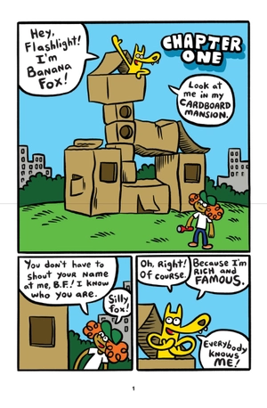 bộ banana fox #2: banana fox and the book-eating robot: a graphix chapters book