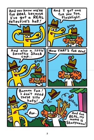 bộ banana fox #3: banana fox and the gummy monster mess: a graphix chapters book