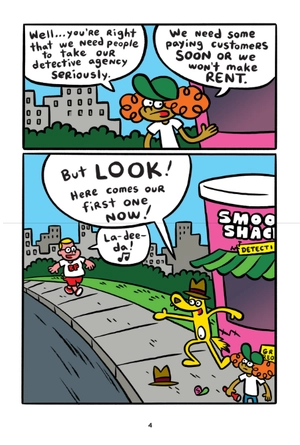 bộ banana fox #3: banana fox and the gummy monster mess: a graphix chapters book