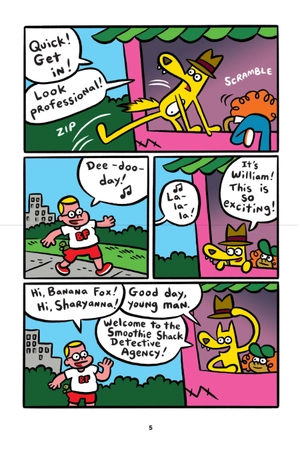 bộ banana fox #3: banana fox and the gummy monster mess: a graphix chapters book