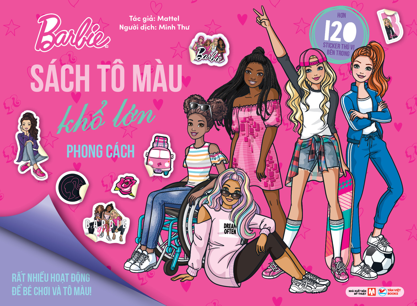 Bộ Barbie - Sách Tô Màu Khổ Lớn - Phong Cách