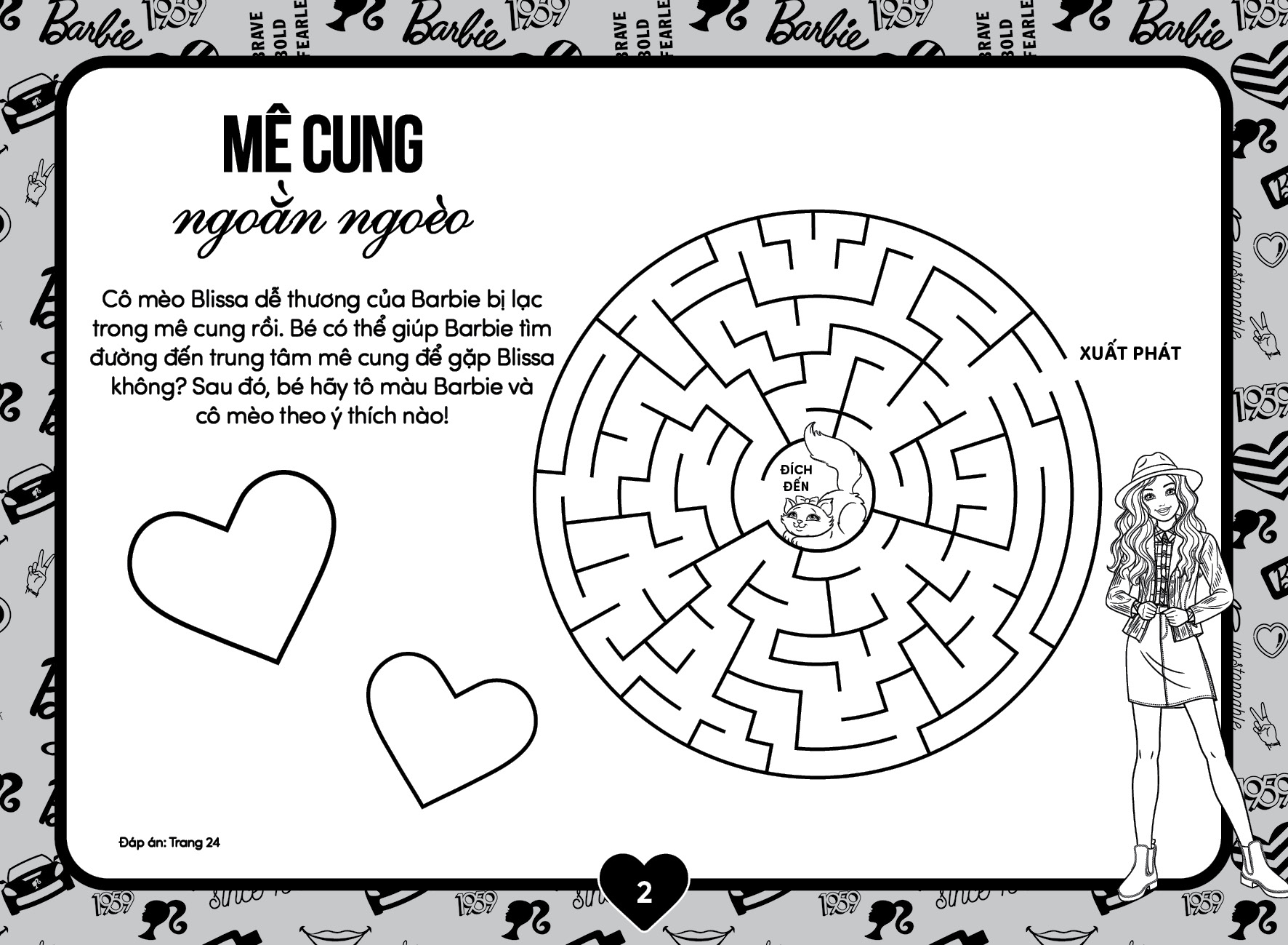 Bộ Barbie - Sách Tô Màu Khổ Lớn - Phong Cách