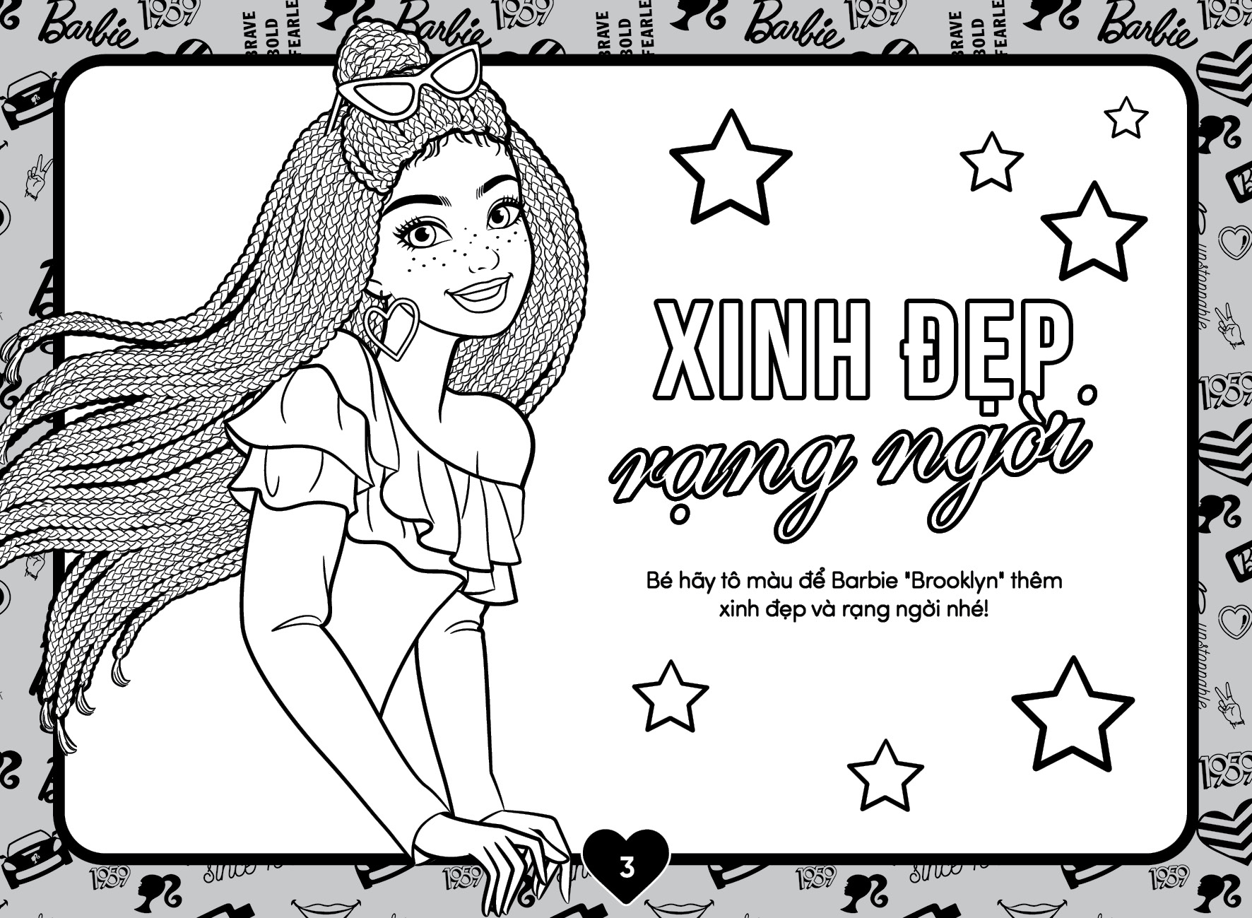 Bộ Barbie - Sách Tô Màu Khổ Lớn - Phong Cách