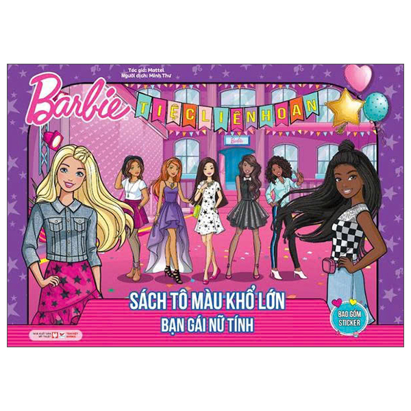 Bộ Barbie - Sách Tô Màu Khổ Lớn - Phong Cách