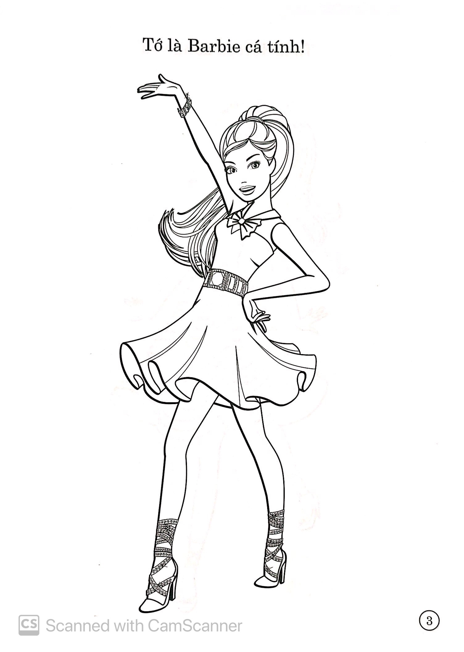 bộ barbie xinh đẹp 2 (tô màu có hình dán)