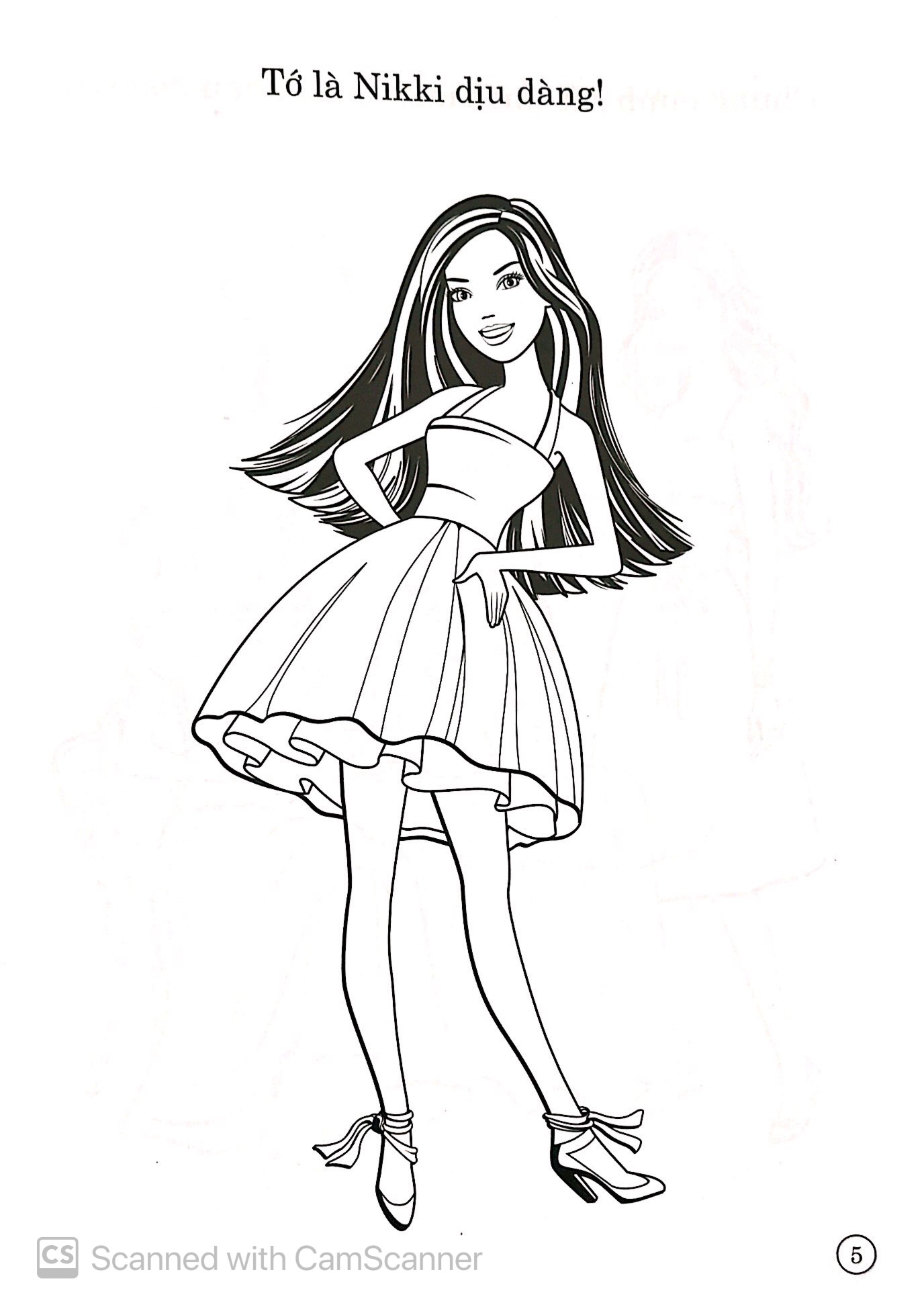 bộ barbie xinh đẹp 2 (tô màu có hình dán)