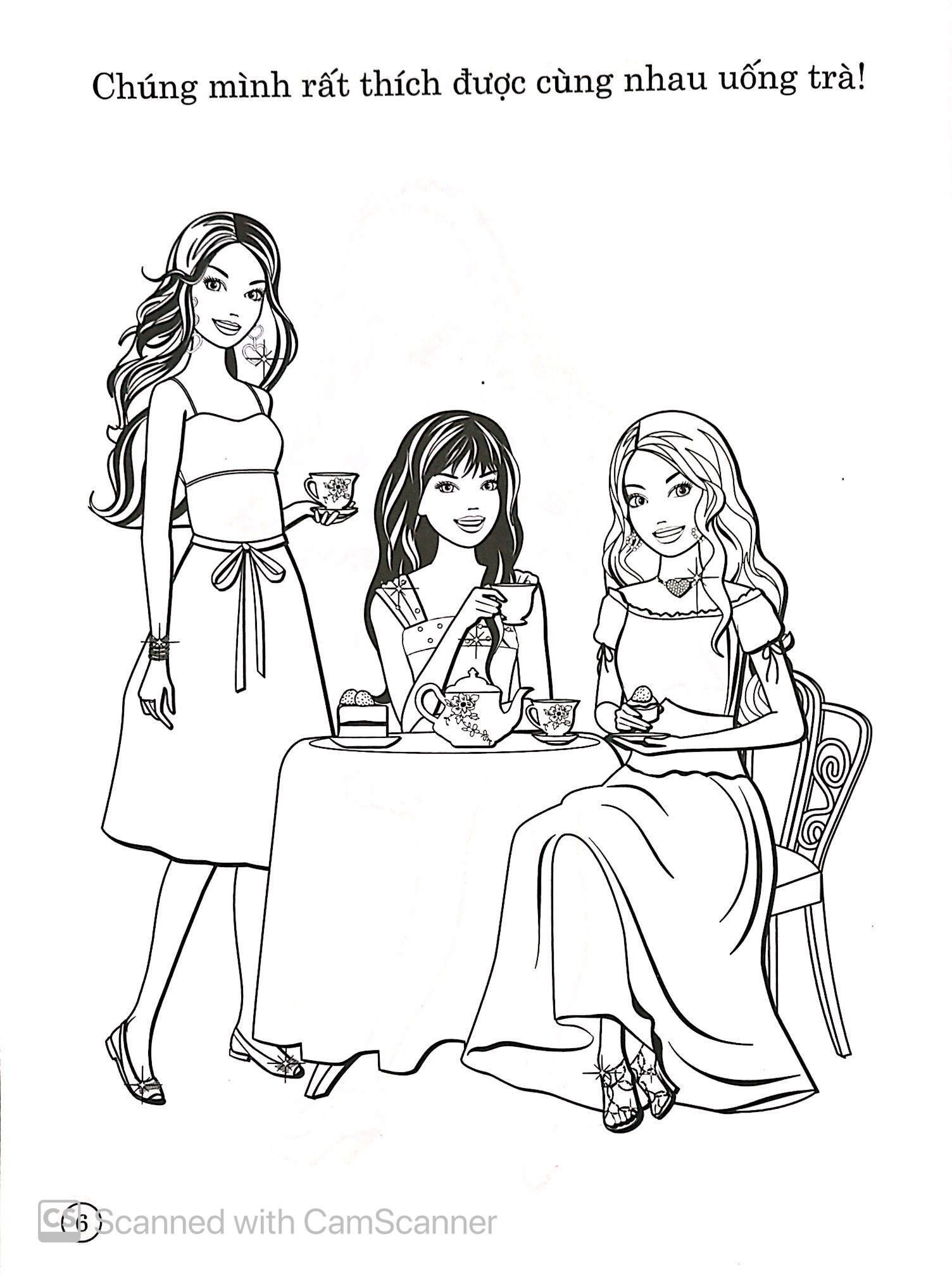 bộ barbie xinh đẹp 2 (tô màu có hình dán)