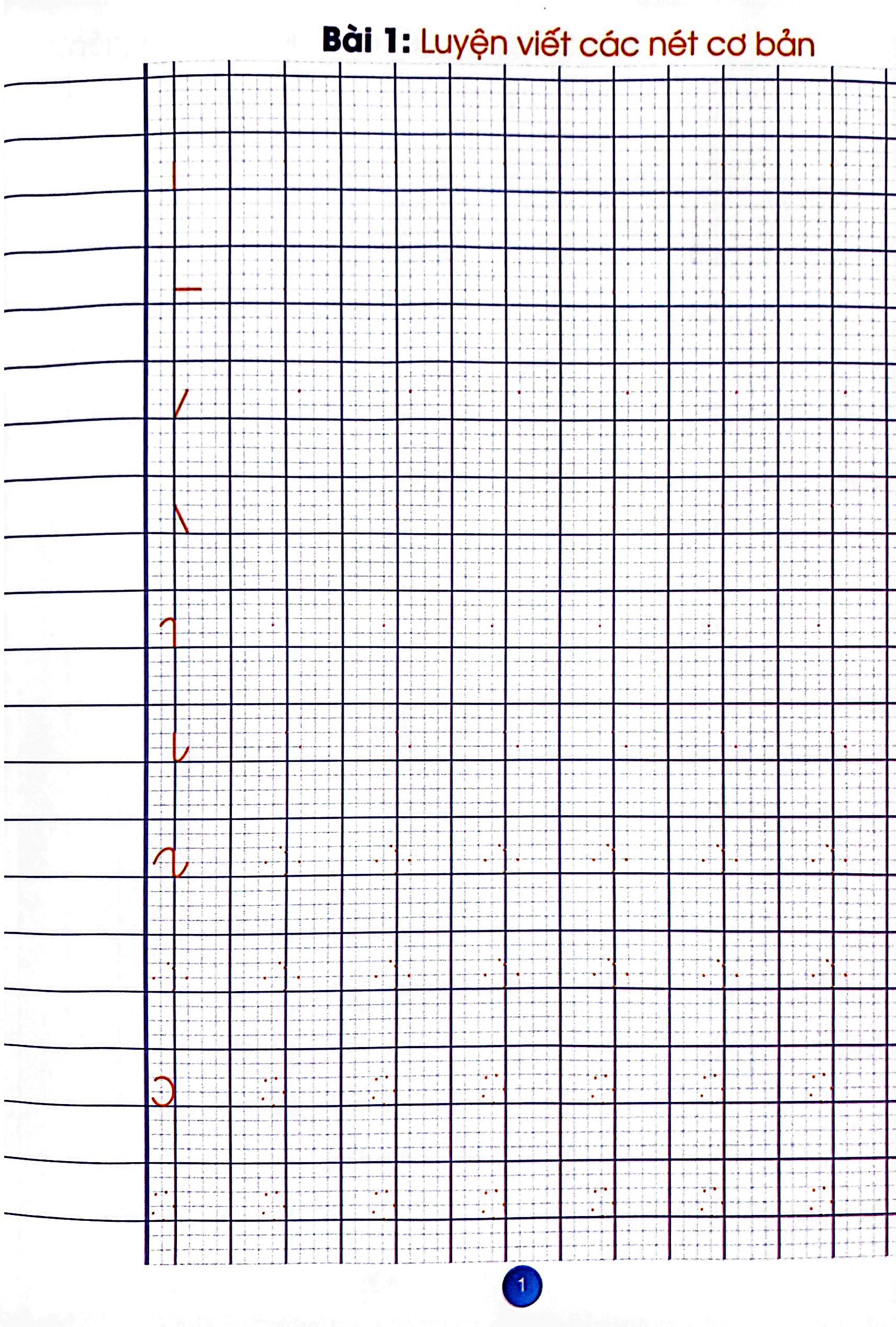 bộ bé chào lớp một - luyện viết chữ cái - quyển 1
