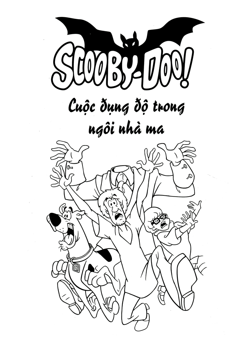 bộ bé chơi và tô màu cùng scooby-doo t5 (cuộc đụng độ trong ngôi nhà ma)
