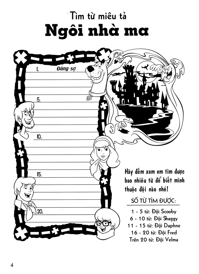 bộ bé chơi và tô màu cùng scooby-doo t5 (cuộc đụng độ trong ngôi nhà ma)