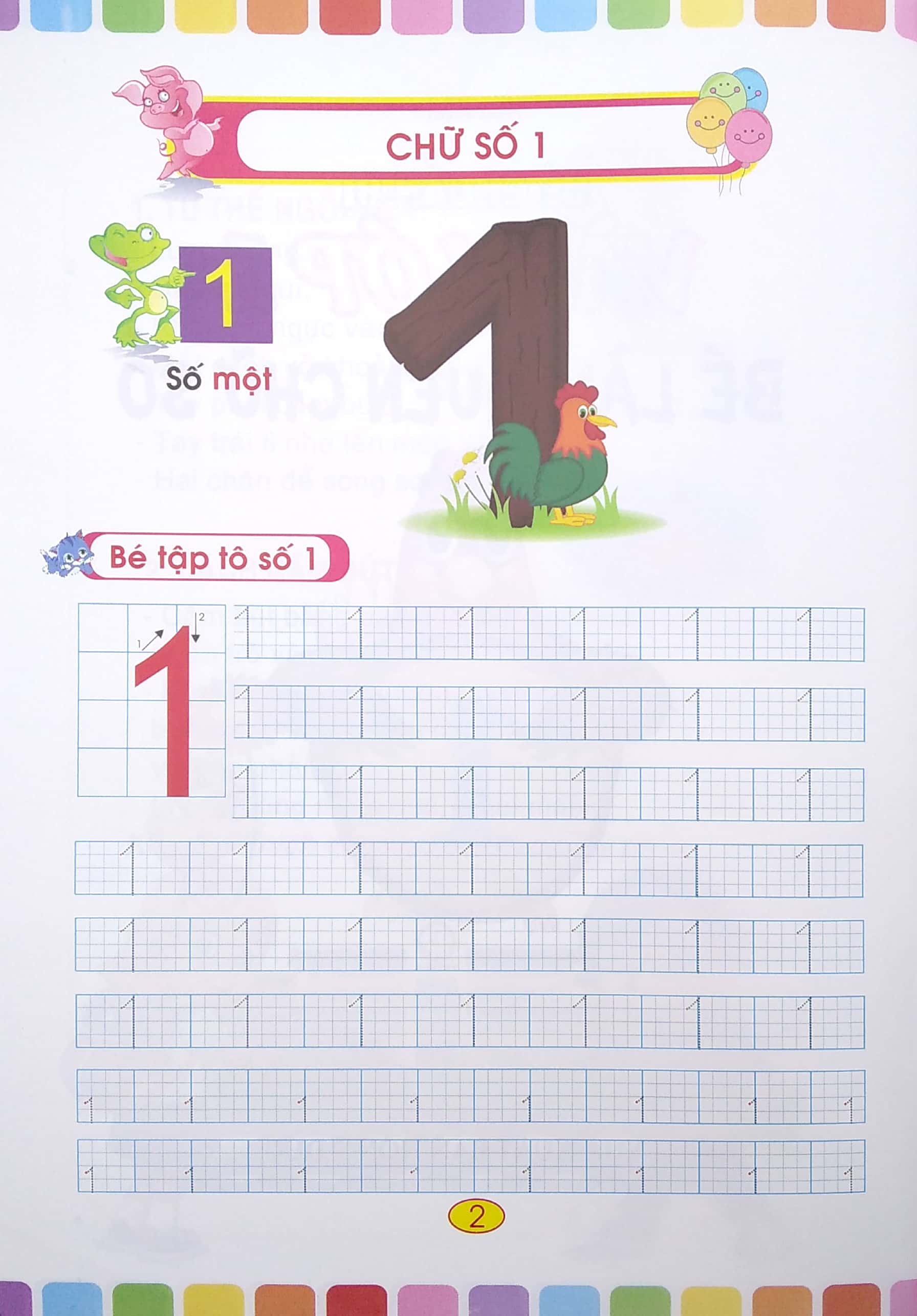 bộ bé chuẩn bị vào lớp 1 - bé làm quen chữ số 1 (tái bản 2021)