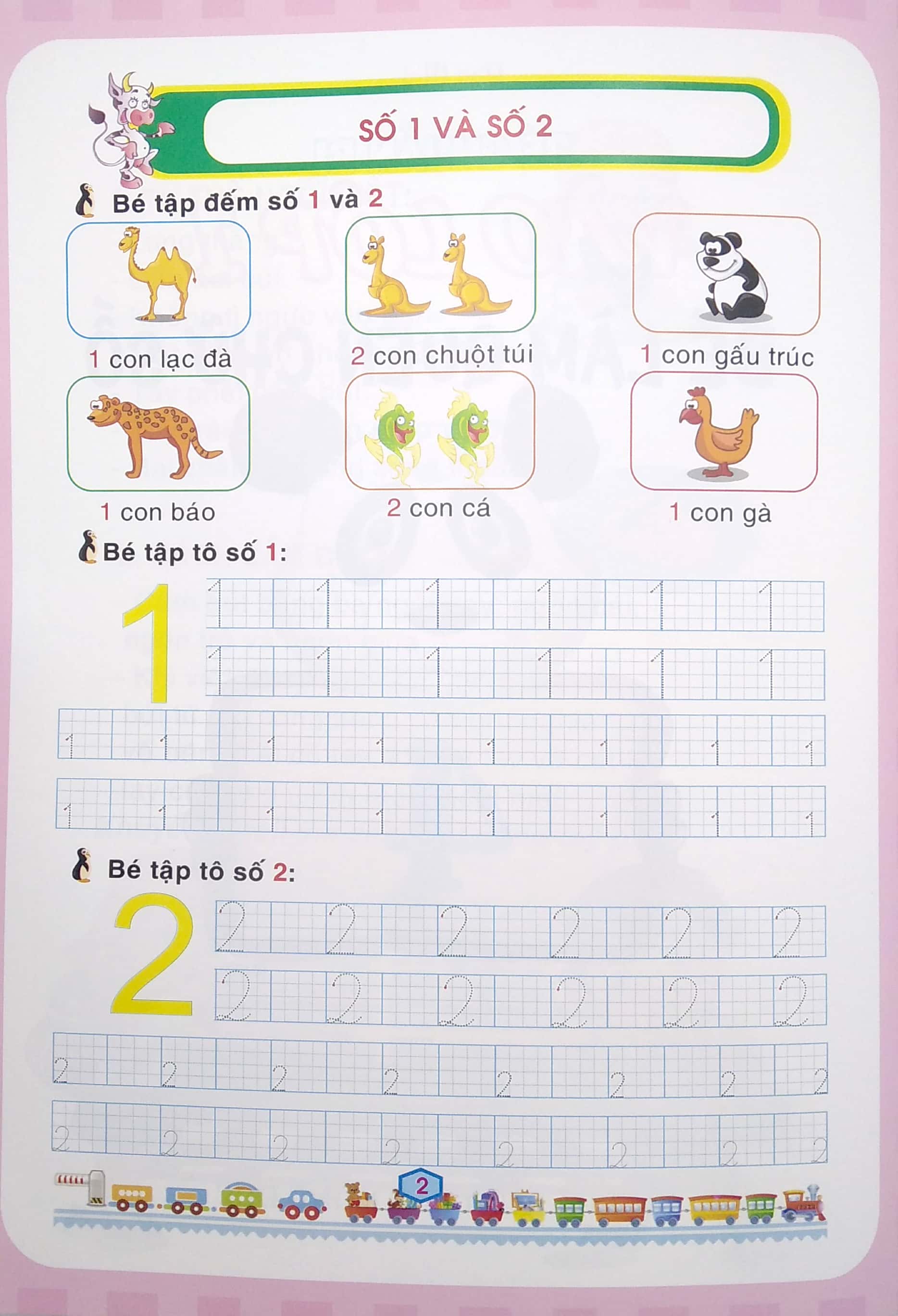 bộ bé chuẩn bị vào lớp 1 - bé làm quen chữ số (quyển 4)