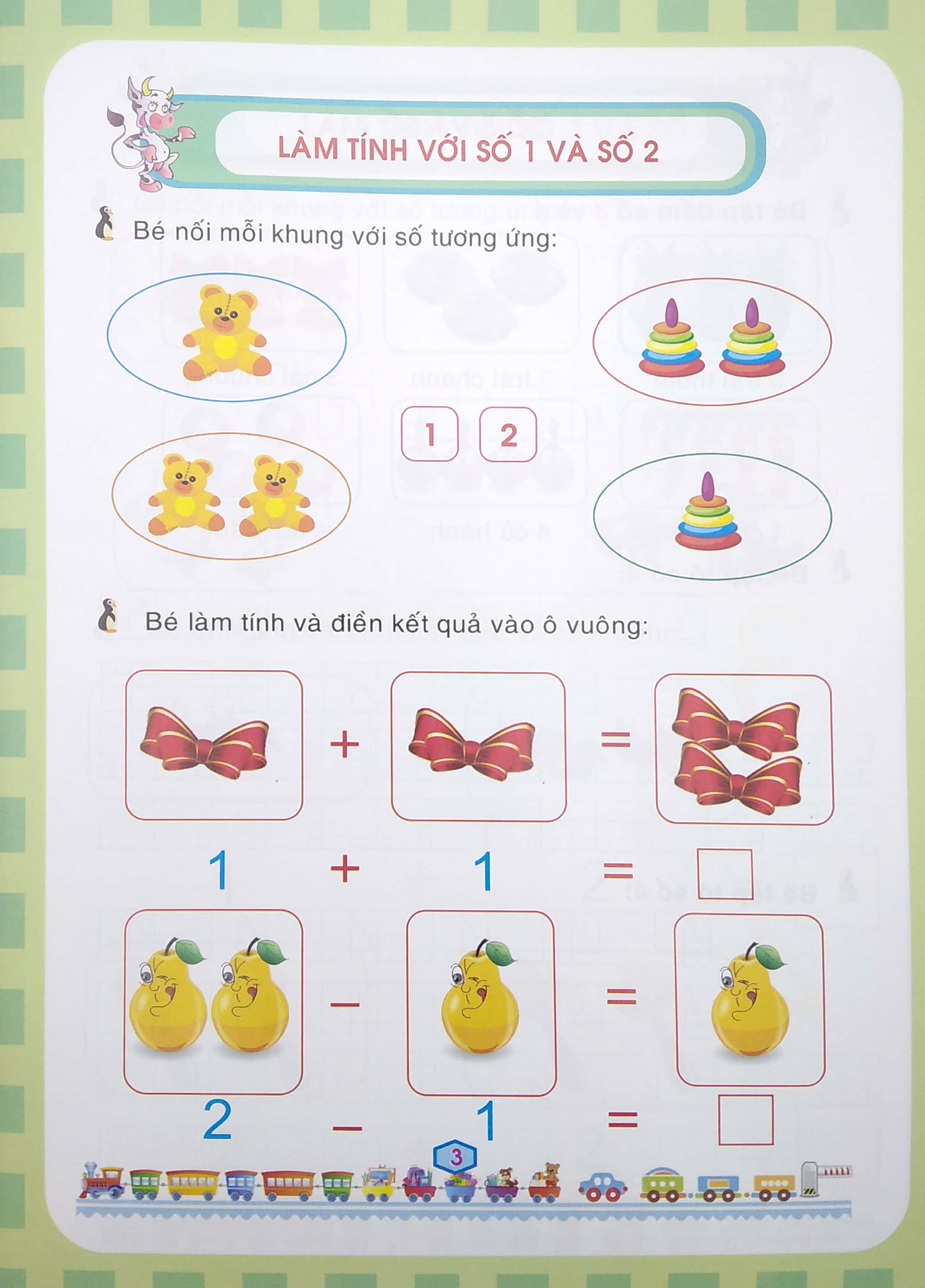 bộ bé chuẩn bị vào lớp 1 - bé làm quen chữ số (quyển 4)