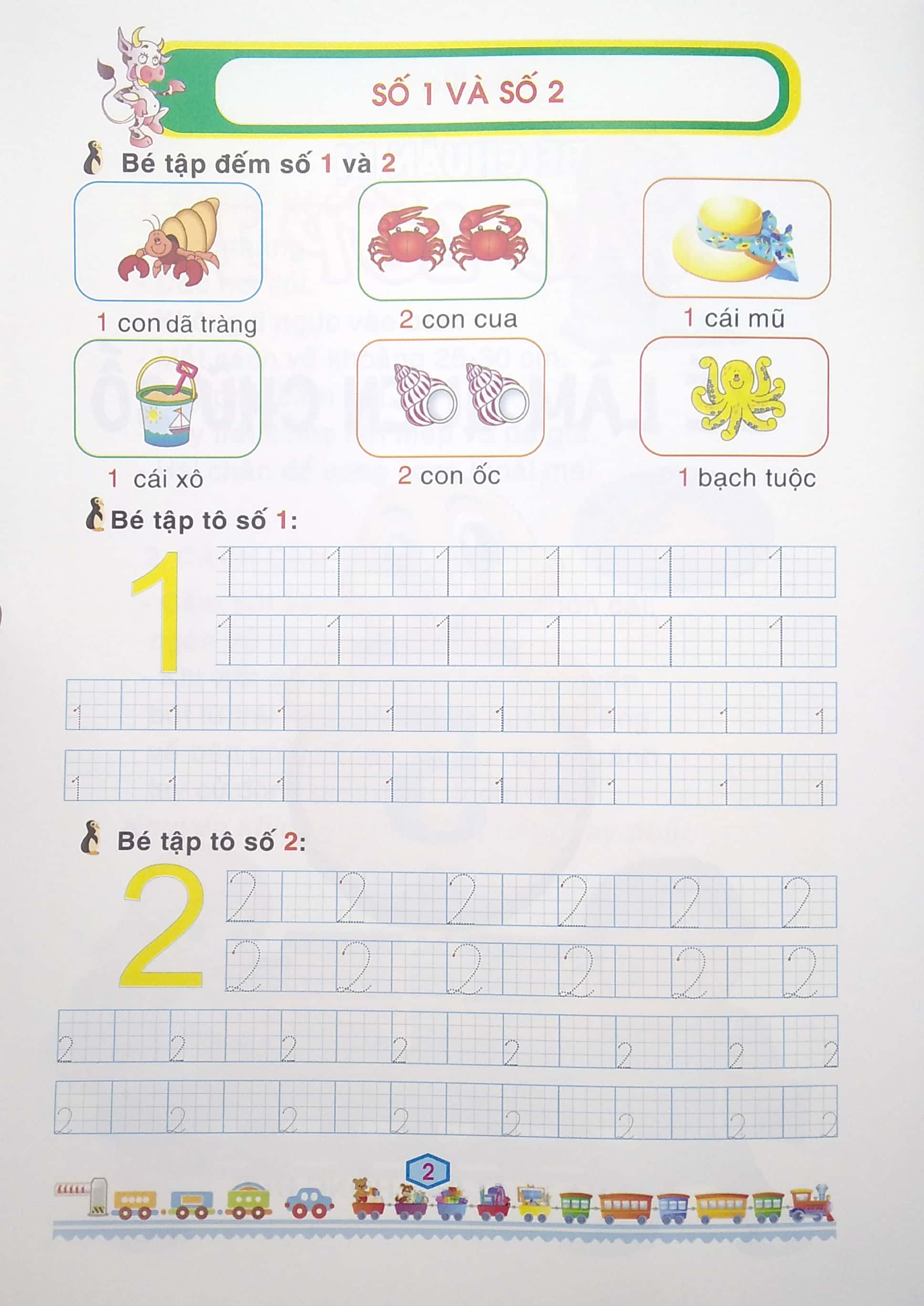 bộ bé chuẩn bị vào lớp 1 - bé làm quen chữ số (quyển 5)