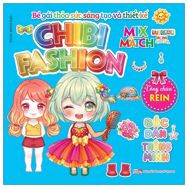 Bộ Bé Gái Thỏa Sức Sáng Tạo Và Thiết Kế - Chibi Fashion - Công Chúa Hime - Ảnh 3