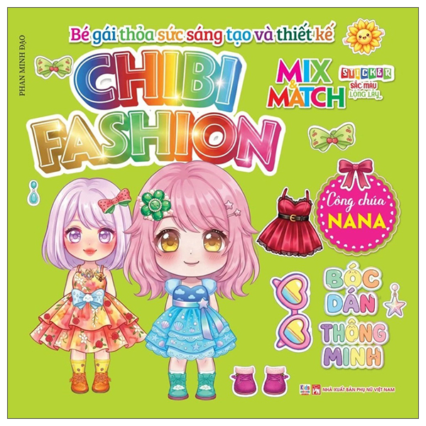 Bộ Bé Gái Thỏa Sức Sáng Tạo Và Thiết Kế - Chibi Fashion - Công Chúa Hime - Ảnh 4