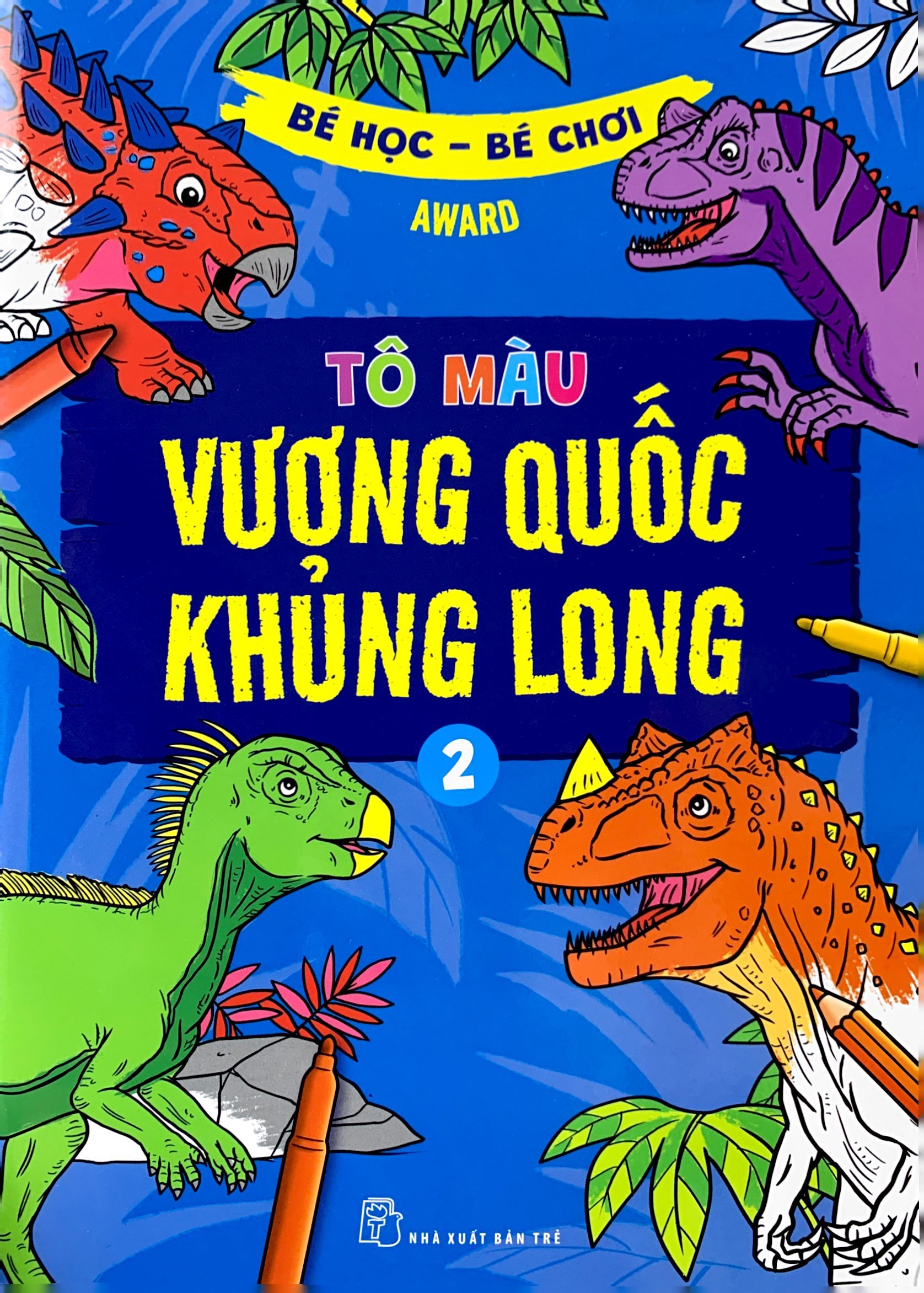 bộ bé học-bé chơi - tô màu vương quốc khủng long 2