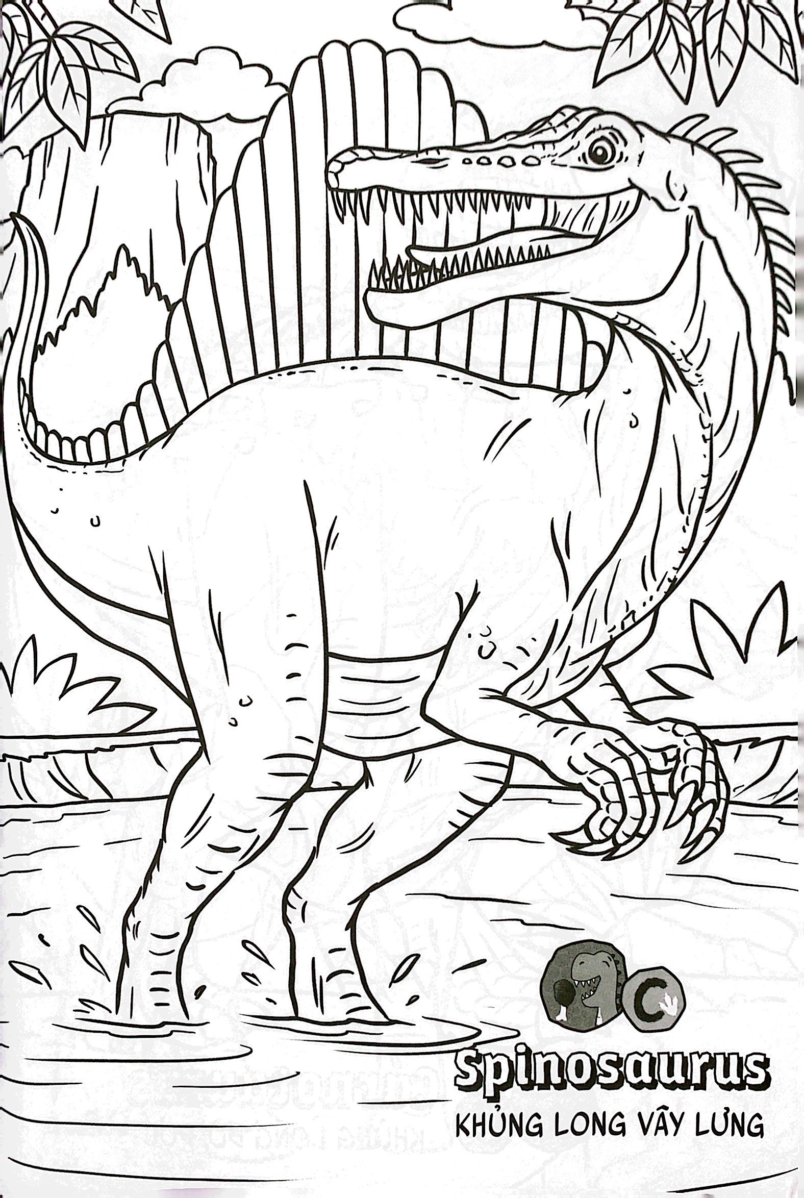 bộ bé học-bé chơi - tô màu vương quốc khủng long 2