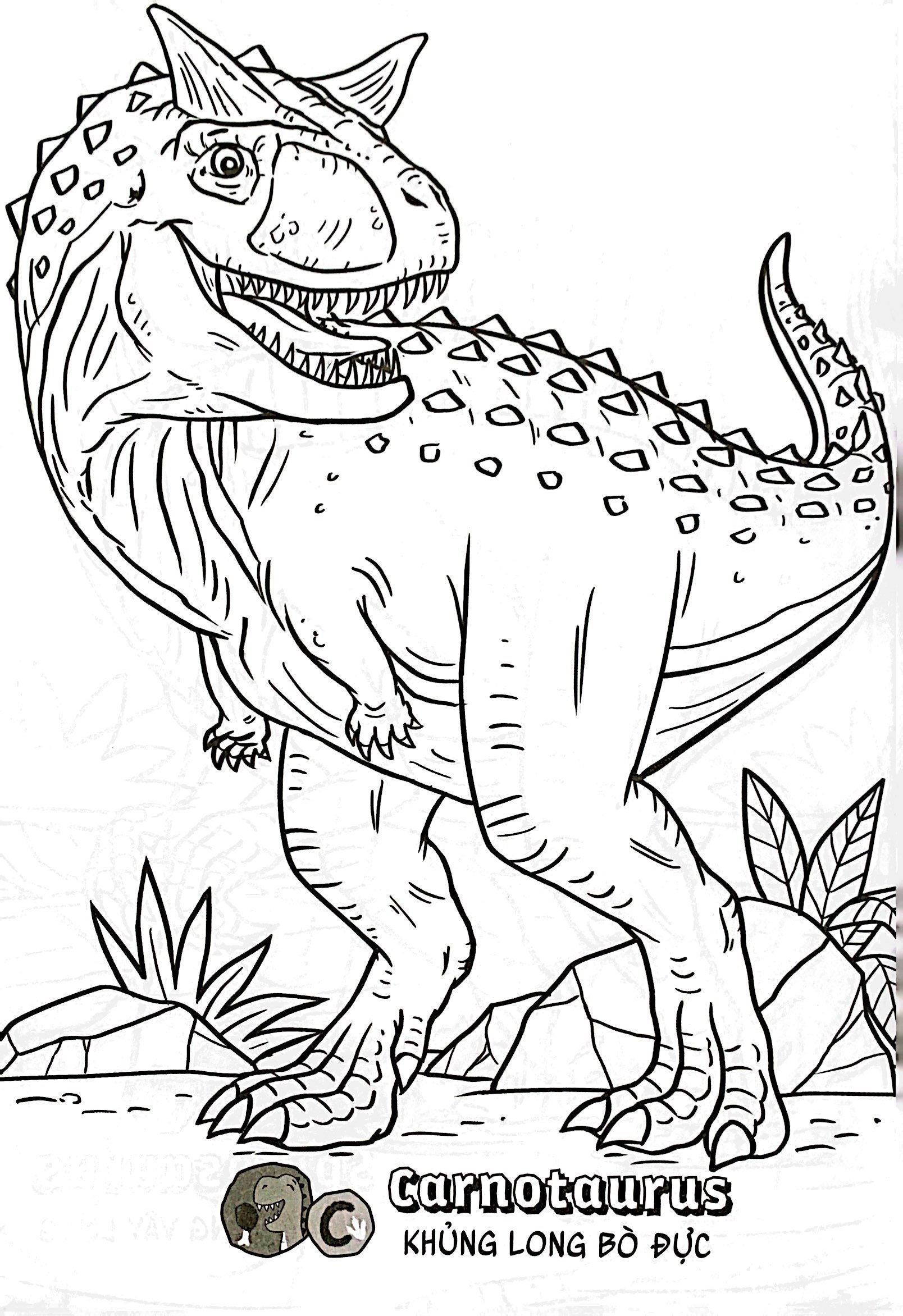 bộ bé học-bé chơi - tô màu vương quốc khủng long 2