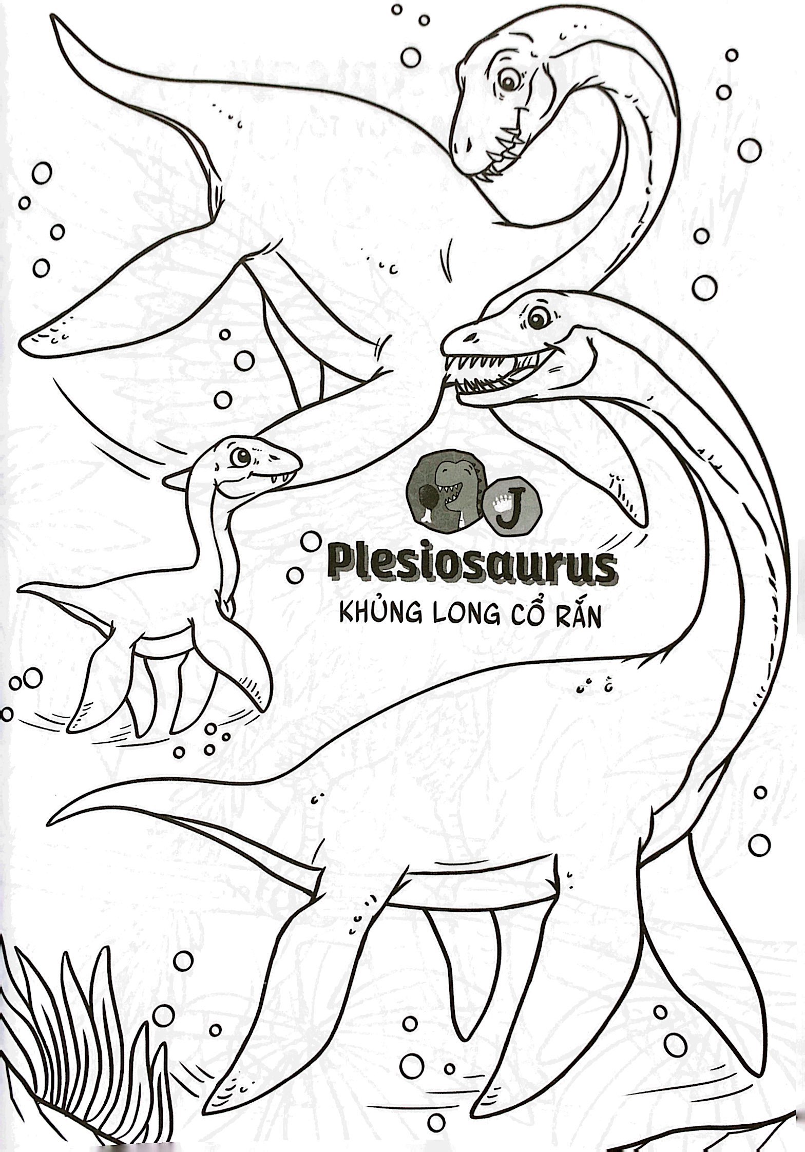 bộ bé học-bé chơi - tô màu vương quốc khủng long 3