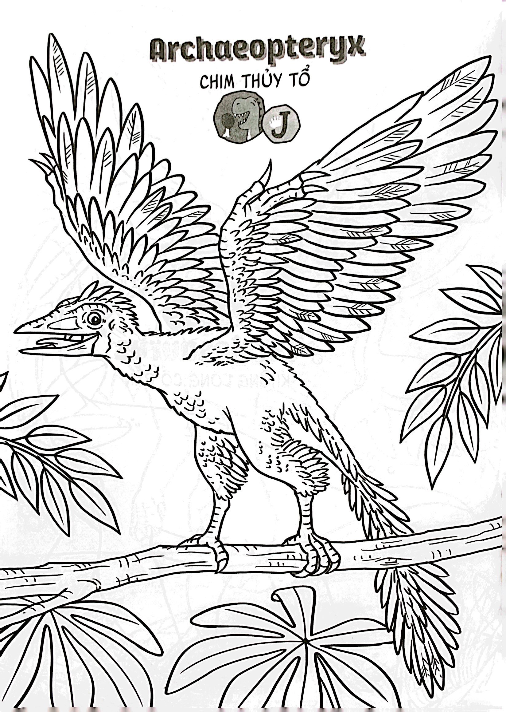 bộ bé học-bé chơi - tô màu vương quốc khủng long 3