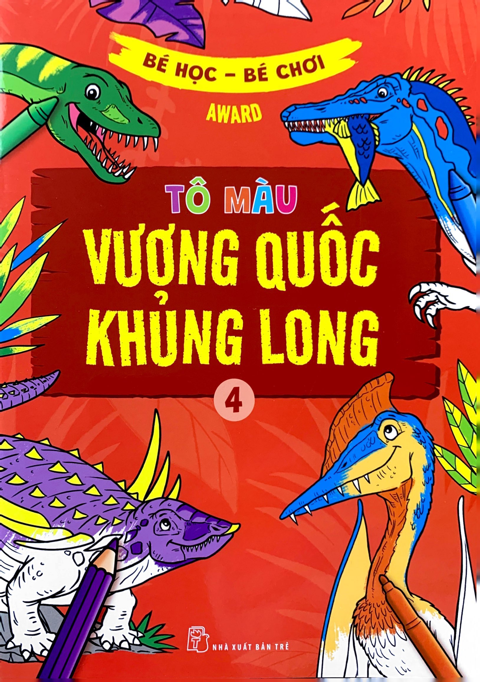 bộ bé học-bé chơi - tô màu vương quốc khủng long 4