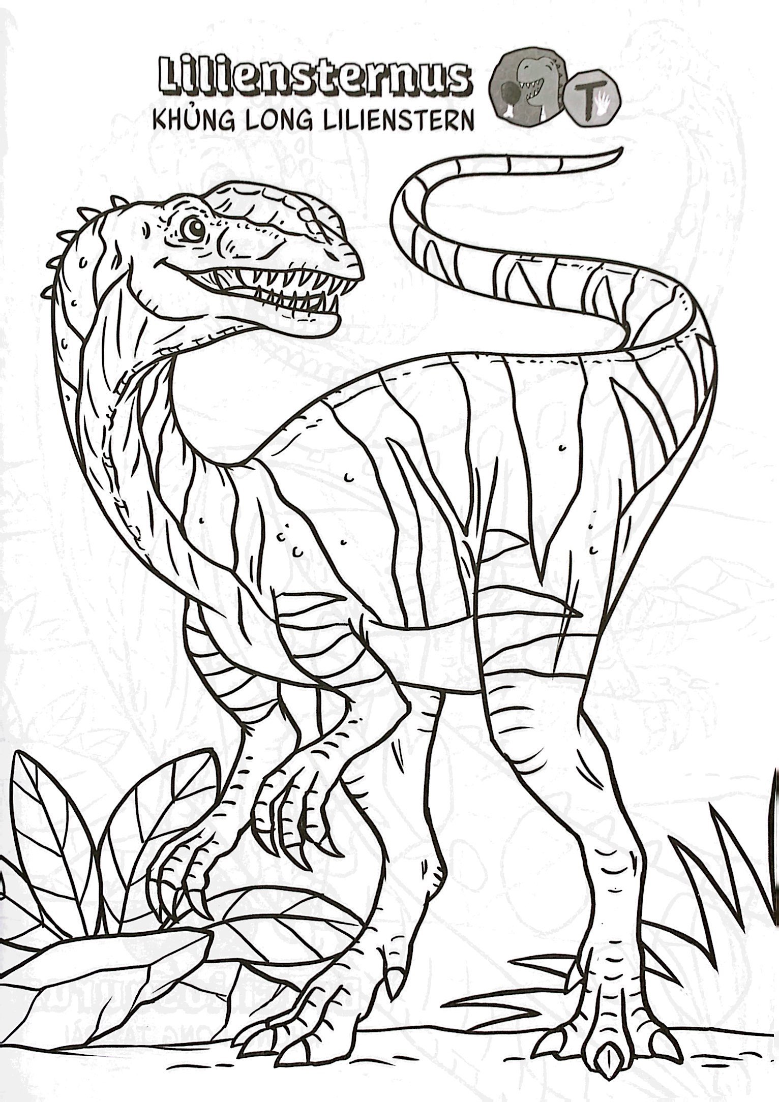 bộ bé học-bé chơi - tô màu vương quốc khủng long 4
