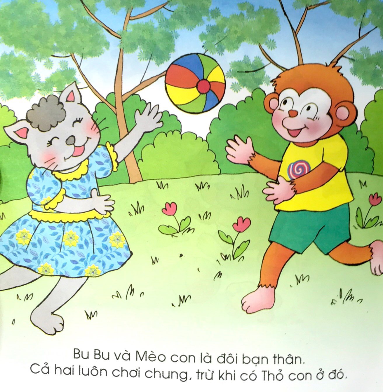 bộ bé học lễ giáo - bubu 44: bubu và mèo con (tái bản 2022)